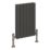 Reina Harley Double 600mm x 420mm 1540BTU Anthracite Vertical Designer Radiator