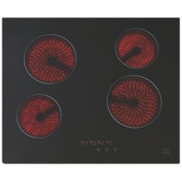 Cooke & Lewis  Ceramic Hob Black 59cm