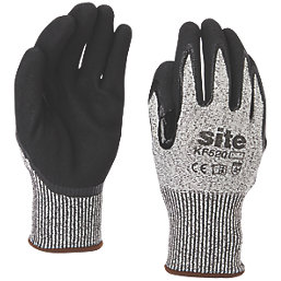 Site  Gloves Grey / Black X Large