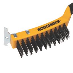 Roughneck Soft-Grip Carbon Steel Wire Brush