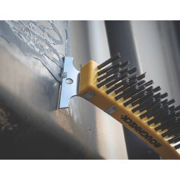 Roughneck Soft-Grip Brass Wire Brush - Screwfix