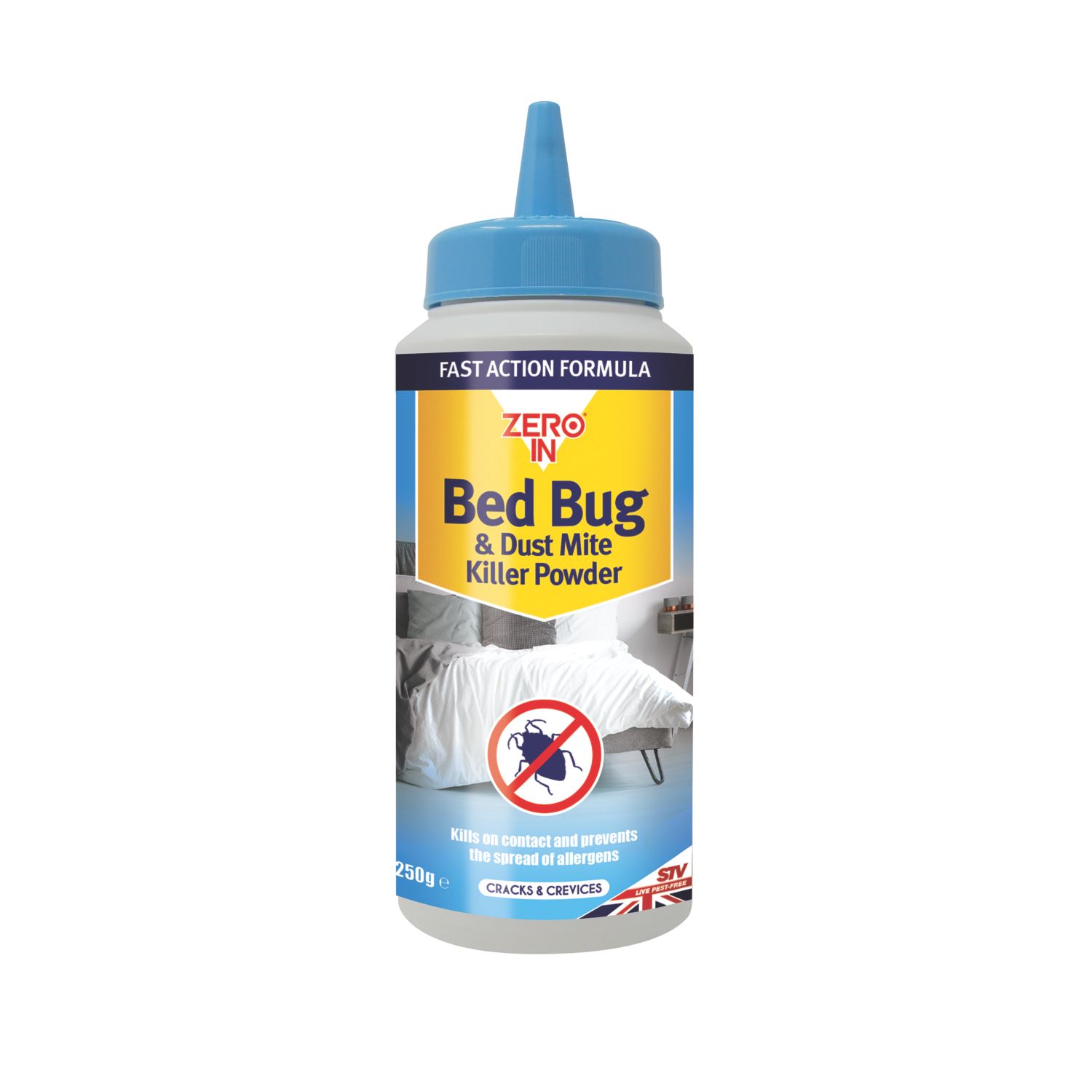 Zero In Bed Bug & Dust Mite Powder 250g (277KH)