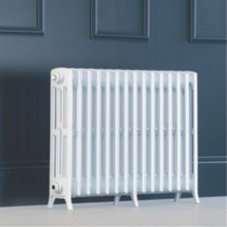 Arroll Edwardian 650mm x 906mm 4200BTU White Horizontal Designer Radiator