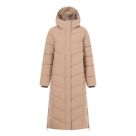 Regatta Eloria Womens Hooded Long Quilted Coat Mocha - 4S8 Size 8