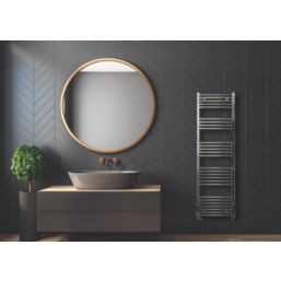 Towelrads 1600mm x 400mm 1282BTU Chrome Flat  Towel Radiator
