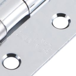 Smith & Locke  Polished Chrome Grade 7 Fire Rated Door Hinges 76mm x 51mm 20 Pack