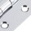 Smith & Locke  Polished Chrome Grade 7 Fire Rated Door Hinges 76mm x 51mm 20 Pack
