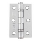 Smith & Locke  Polished Chrome Grade 7 Fire Rated Door Hinges 76mm x 51mm 20 Pack