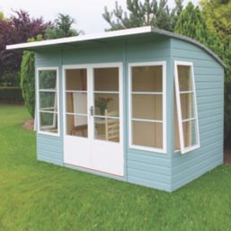 Shire Orchid 10' x 6' (Nominal) Arched Shiplap T&G Timber Summerhouse