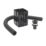 FloPlast  Square Rainwater Diverter Black