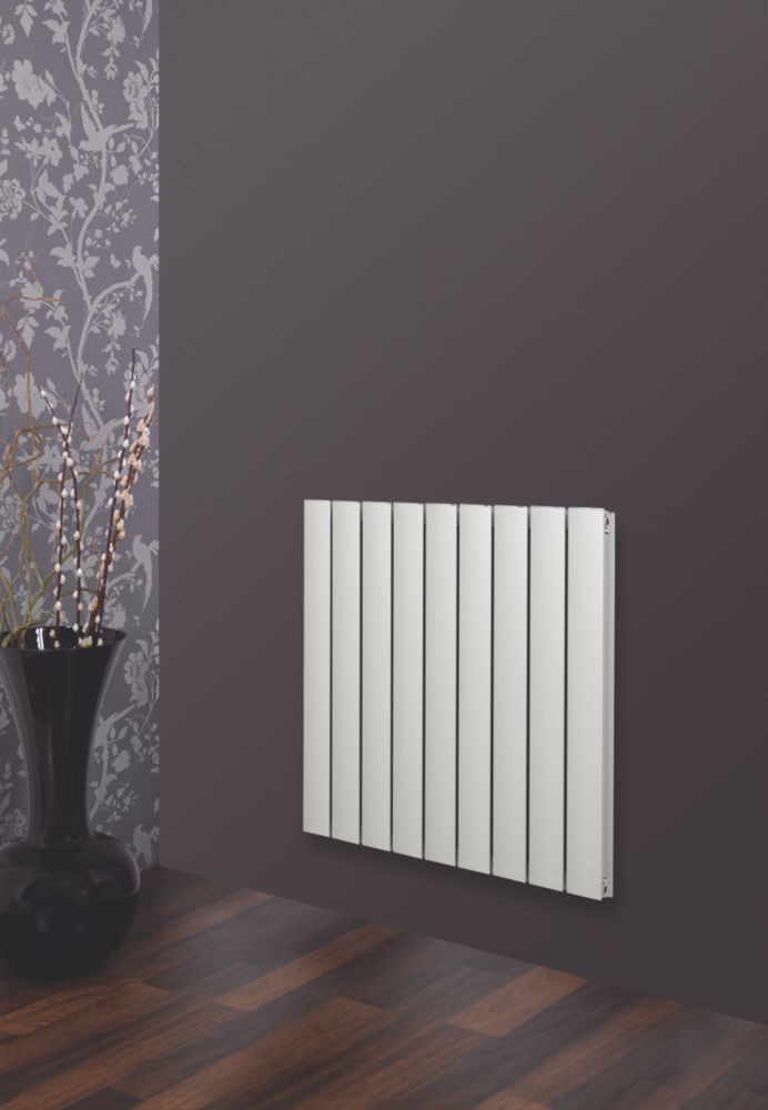 Glow Radiator 600mm x 625mm Matt Chrome 2705BTU - Screwfix