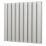 Glow 600mm x 625mm 2705BTU Matt Chrome Horizontal Designer Radiator