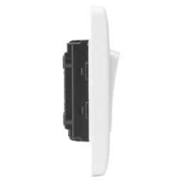 Knightsbridge Curved Edge 10AX 3-Gang 2-Way Light Switch  White