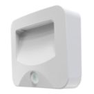 Calex Spot On Series Outdoor LED Wall Light With PIR Sensor White  10lm