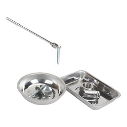 Forge Steel Stainless Steel Magnetic Tray Set 3 Pieces