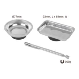 Forge Steel Stainless Steel Magnetic Tray Set 3 Pieces