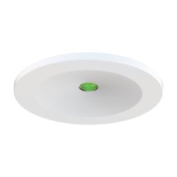 4lite  Fixed  Recessed Non-Maintained Emergency LED Downlights White 2W 110lm 50mm 2 Pack