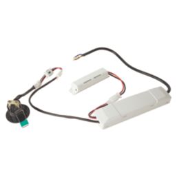 4lite  Fixed  Recessed Non-Maintained Emergency LED Downlights White 2W 110lm 50mm 2 Pack