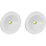 4lite  Fixed  Recessed Non-Maintained Emergency LED Downlight White 2W 110lm 50mm 2 Pack