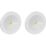 4lite  Fixed  Recessed Non-Maintained Emergency LED Downlights White 2W 110lm 50mm 2 Pack