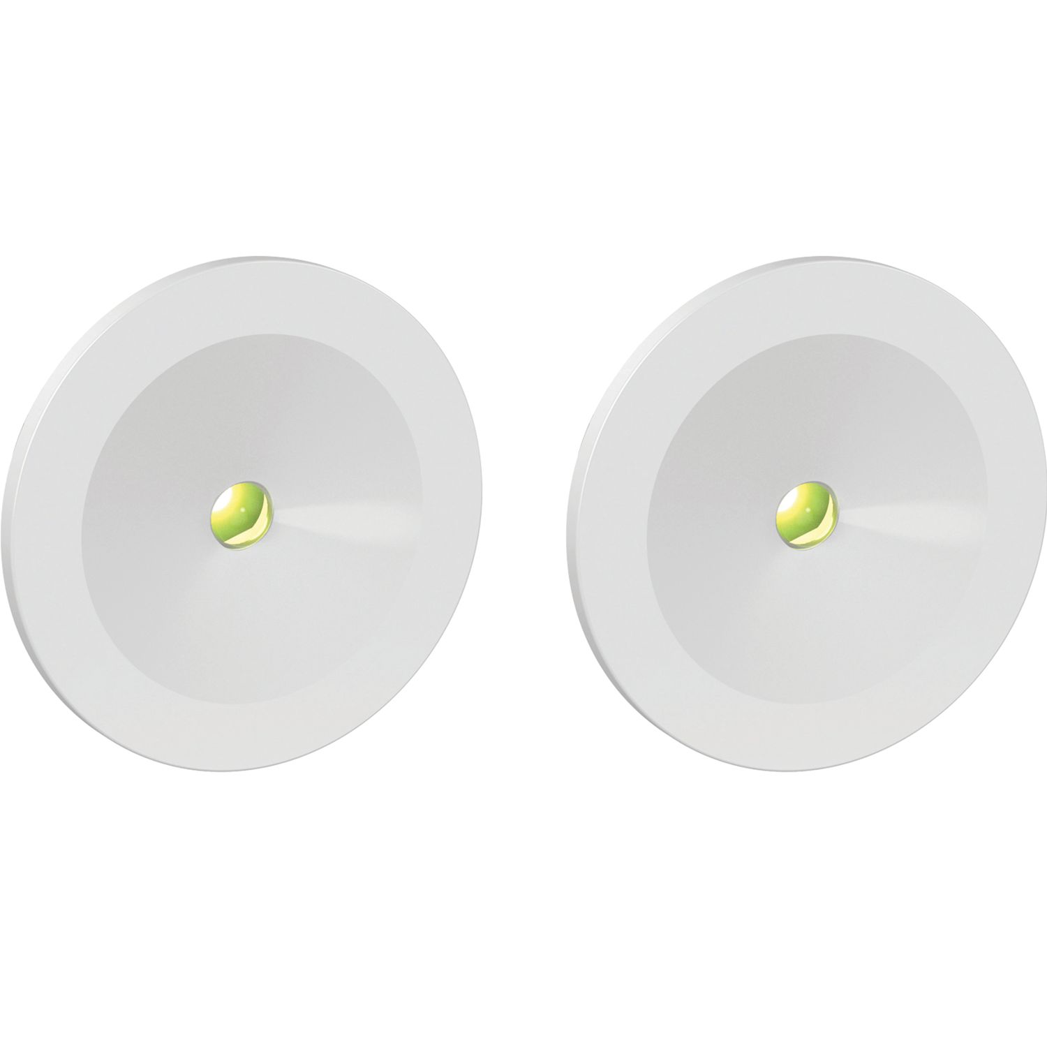 4lite Fixed Recessed Non-Maintained Emergency LED Downlights White 2W 110lm 50mm 2 Pack (278GR)