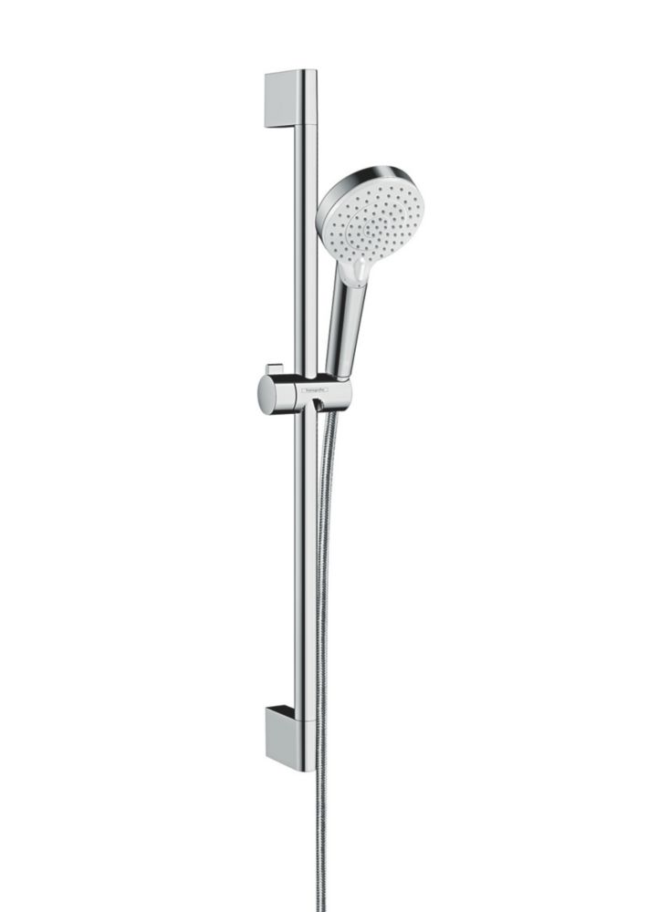 Hansgrohe Crometta E Showerpipe 240 1-jet EcoSmart with thermostatic shower mixer