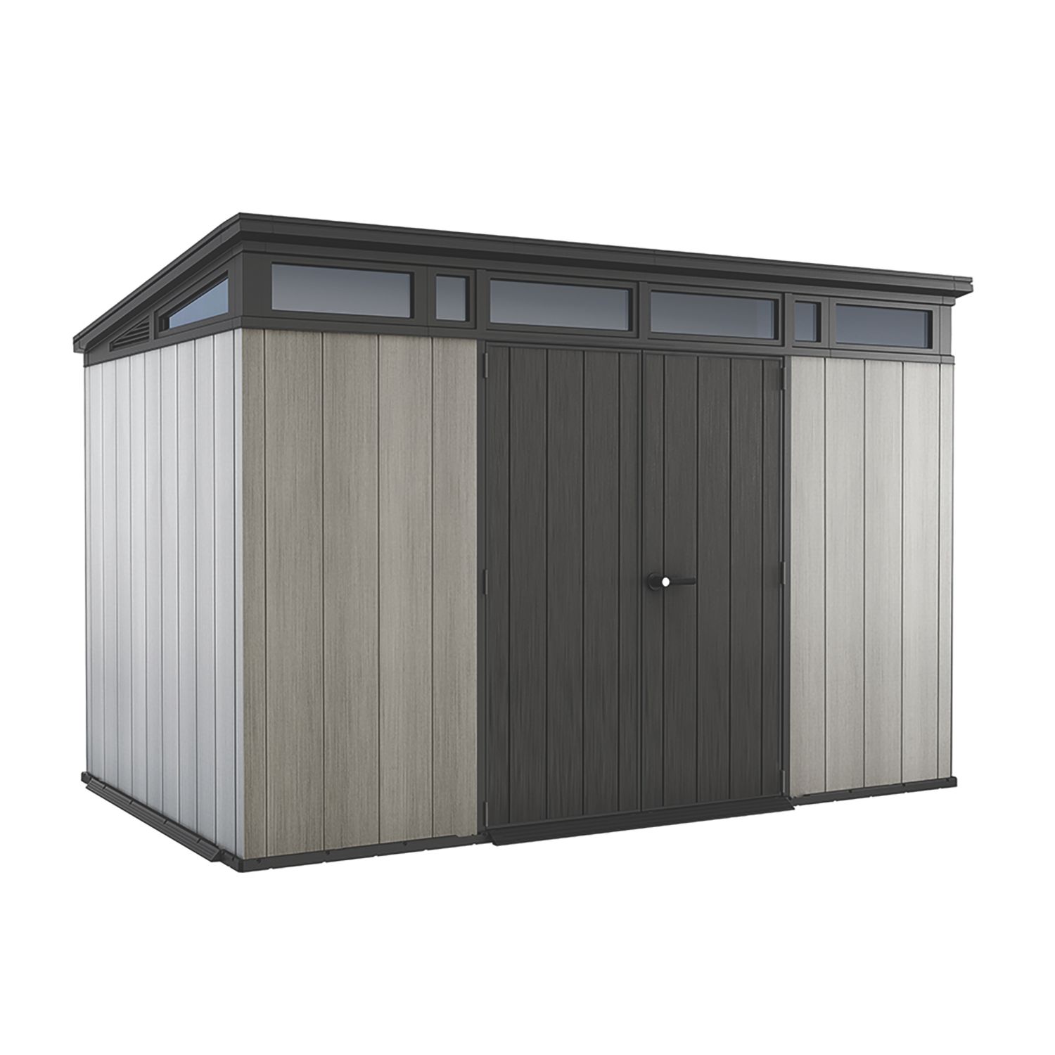 Keter Artisan 11' x 7' (Nominal) Pent Resin Shed Grey (278HC)