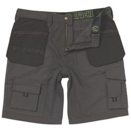 Apache APKHT Holster Pocket Work Shorts Grey/Black 36" W