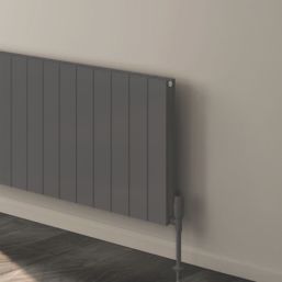 Reina Casina 600mm x 1420mm 5276BTU Anthracite Horizontal Aluminium Radiator