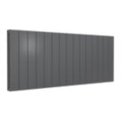 Reina Casina 600mm x 1420mm 5276BTU Anthracite Horizontal Aluminium Radiator