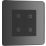 British General Evolve 2-Gang 2-Way LED Double Secondary Touch Trailing Edge Dimmer Switch  Black Chrome