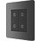 British General Evolve 2-Gang 2-Way LED Double Secondary Touch Trailing Edge Dimmer Switch  Black with Black Inserts