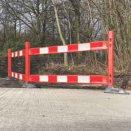 Melba Swintex 2PostP Postman Barrier Post Orange 1.17m