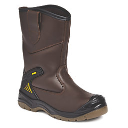 Apache AP305 10   Safety Rigger Boots Brown Size 10