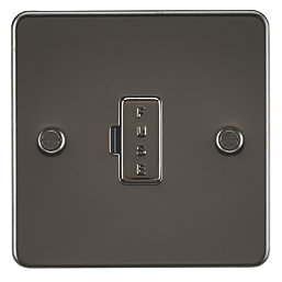 Knightsbridge  13A Unswitched Fused Spur  Gunmetal