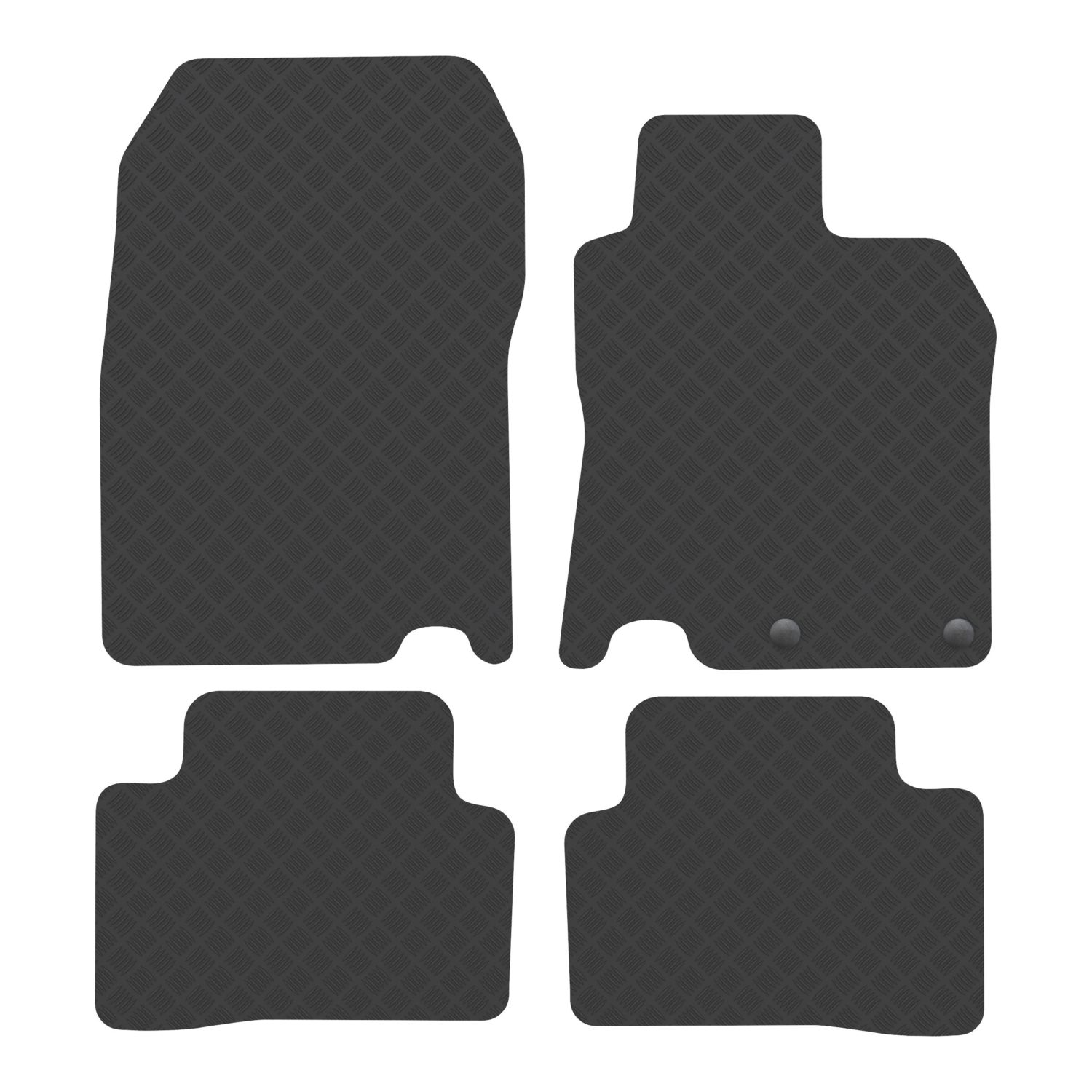 Car Mat Co. Nissan Qashqai 2014 - 2020 Rubber Car Mats 4 Piece Set (278VV)