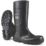 Dunlop Work-It Size 9  Black Steel Toe Cap Safety Wellies
