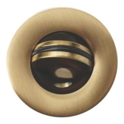 Flomasta Slotted Captive Basin Waste Brushed Brass 65mm