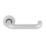 Smith & Locke Excell Fire Rated Lever on Rose Door Handle Pair Satin Aluminium