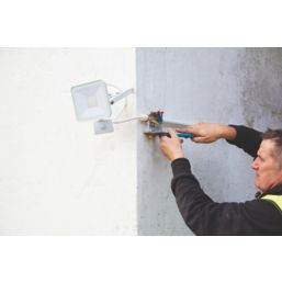 LAP Slimline  LED PIR Floodlight With PIR Sensor White 30W 2250lm