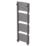 Flomasta U-Shape 1580mm x 500mm 3102BTU Anthracite Vertical Designer Radiator