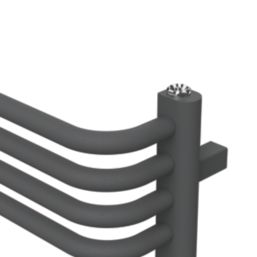 Flomasta U-Shape 1580mm x 500mm 3102BTU Anthracite Vertical Designer Radiator
