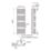 Flomasta U-Shape 1580mm x 500mm 3102BTU Anthracite Vertical Designer Radiator