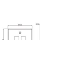 Knightsbridge  2-Module Grid Faceplate Brushed Chrome