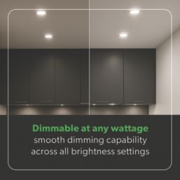 4lite Kana Fixed  Fire Rated LED Downlight  Satin Chrome 5/7W 640lm-830lm