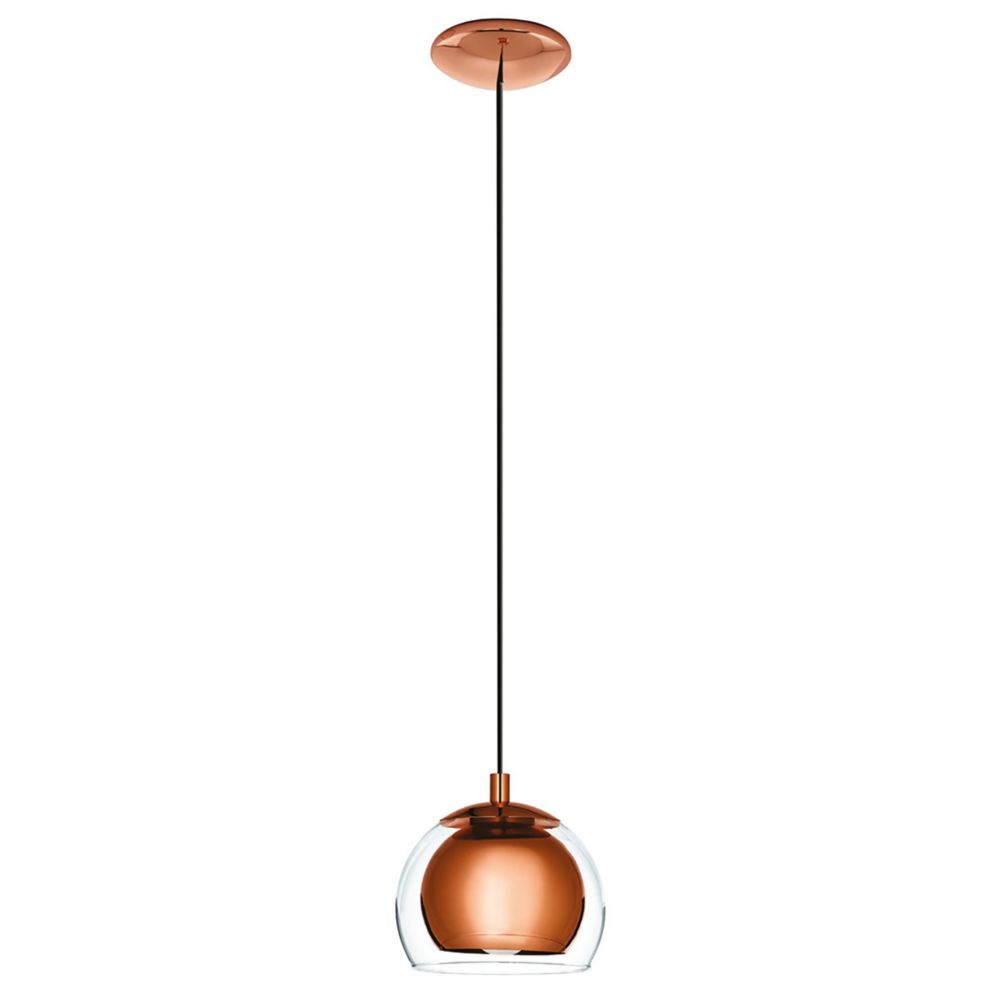 Eglo Rocamar Single Pendant Light Copper - Screwfix