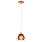 Eglo Rocamar Single Pendant Light Copper