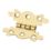Smith & Locke Polished Brass  Door Hinge 40mm x 28.5mm 2 Pack