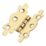 Smith & Locke Polished Brass  Door Hinge 40mm x 28.5mm 2 Pack