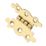 Smith & Locke Polished Brass  Door Hinge 40mm x 28.5mm 2 Pack